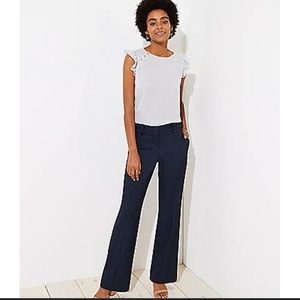 LOFT Marisa navy trouser pants